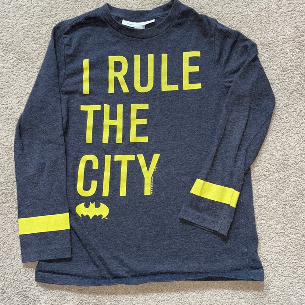 Long Sleeved Gap Kids Junk Food Batman Tee